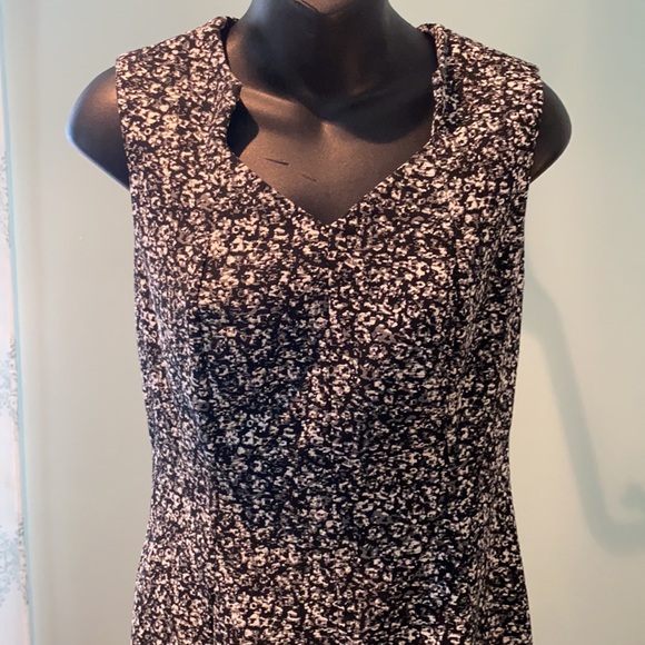 Calvin Klein black/white print dress size 4 - Picture 6 of 8